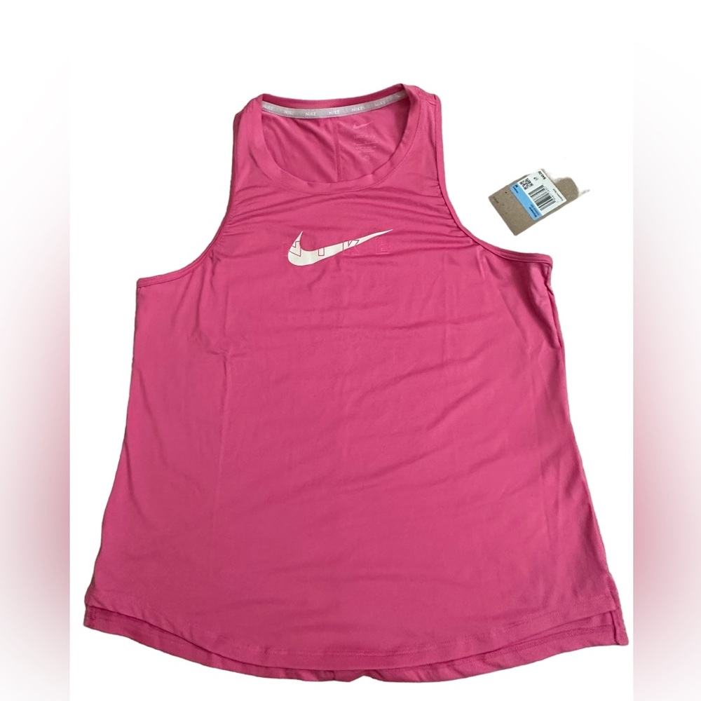 NWT NIKE DRI FIT BARBIE PINK TANK IN MED